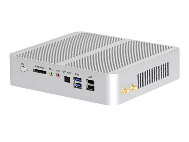 HUNSN 4K Mini PC, Intel Gen 10th I7 1065G7, Small Computer, Server, HTPC, BM26, AC WiFi/BT/2HDMI2.0/2LAN/4USB3.0/4USB2.0, (8G RAM/128G SSD)