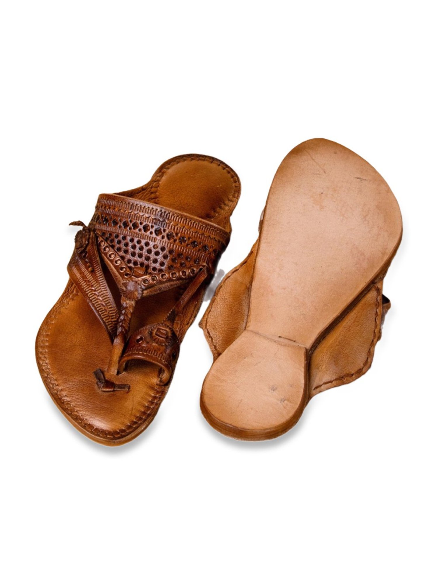 Kalapuri Men's Brown Kolhapuri Sandals