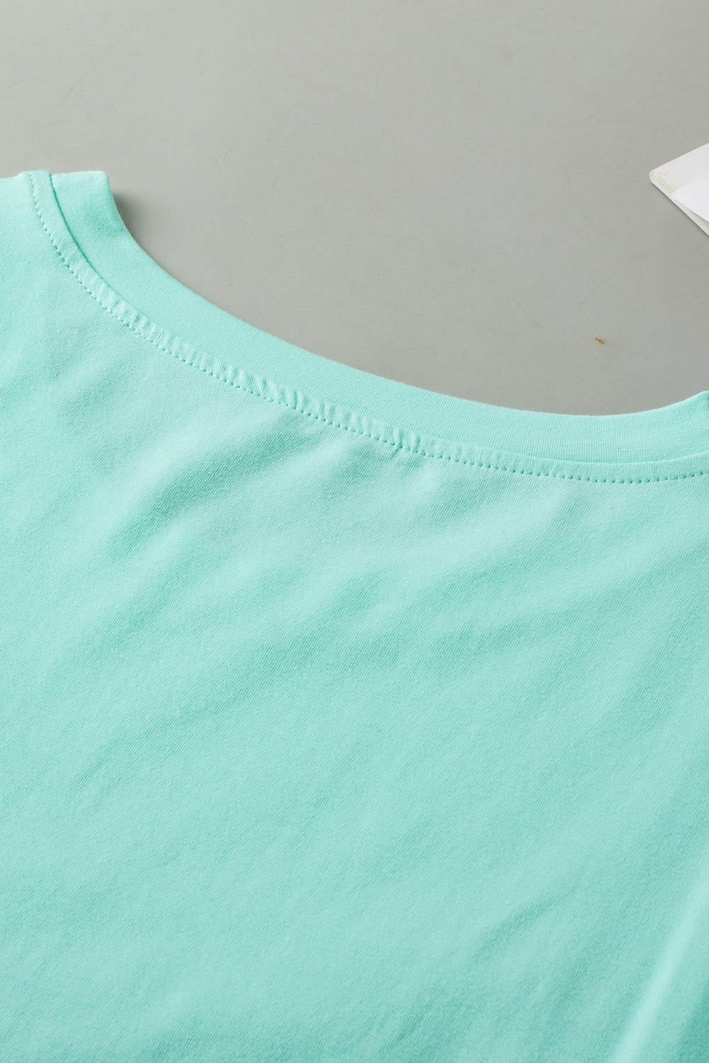 Moonlight Jade Colorblock Star Patch Plus Size Top