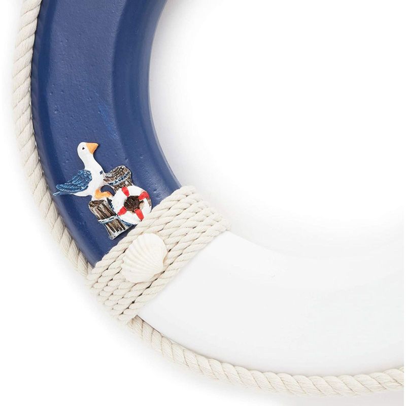 Juvale Life Preserver Ring Decoration, Nautical Wall Decor (11 x 11 In)