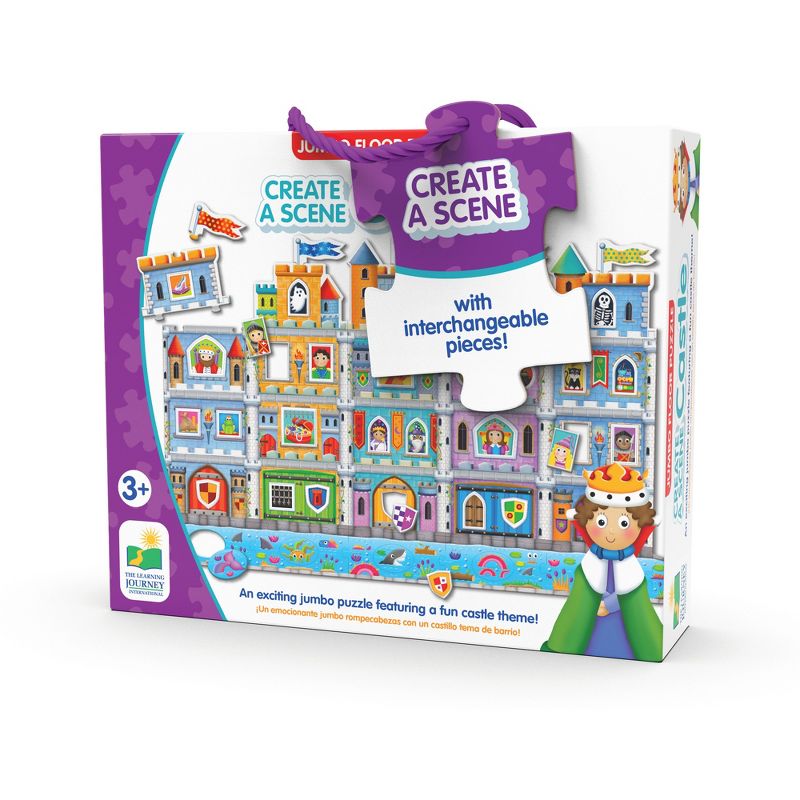 The Learning Journey Puzzle Doubles! Create A Scene Castle 60+ pcs