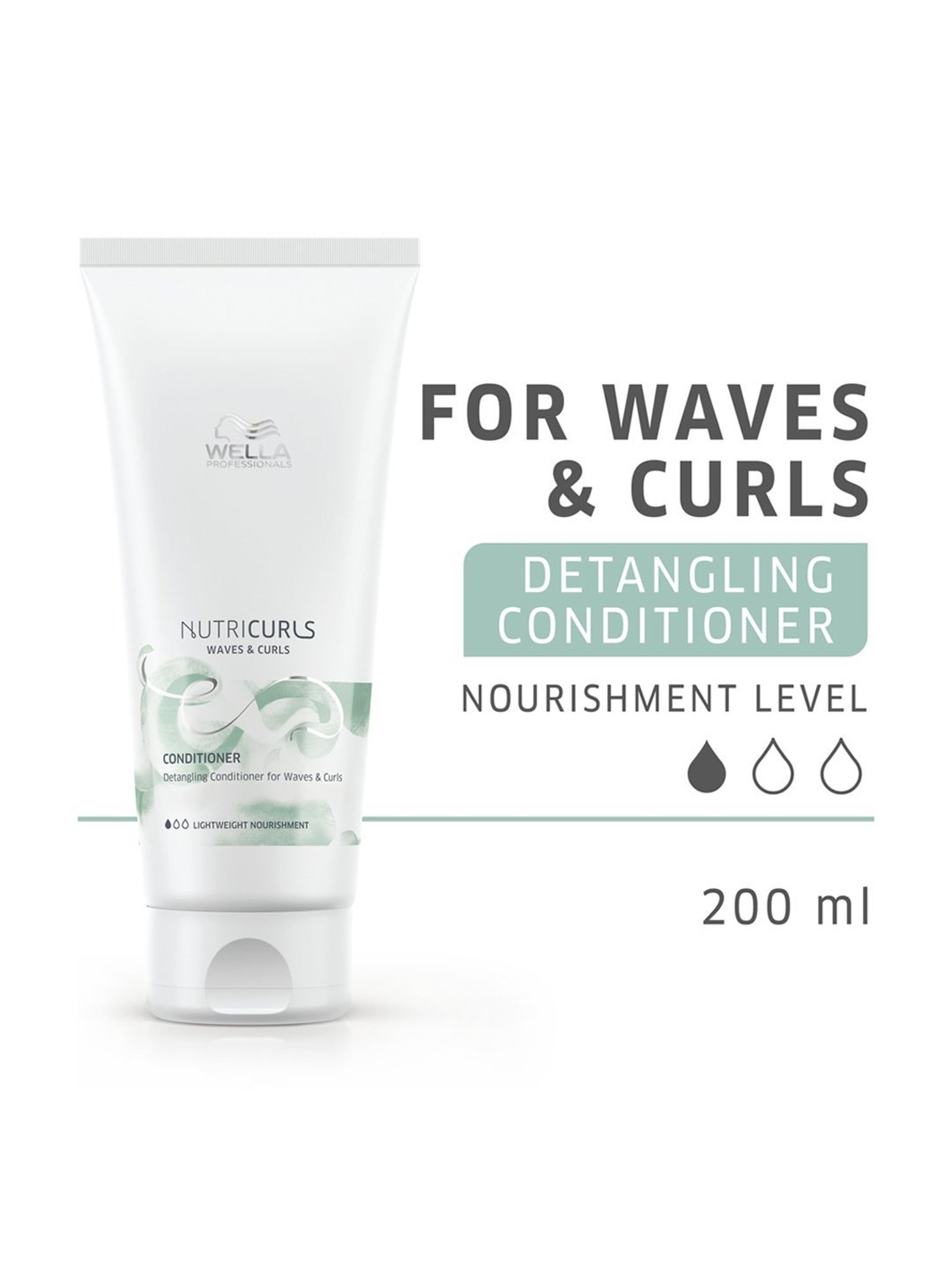 Wella Professionals Nutricurls Waves & Curls Detangling Conditioner  - 200 ml