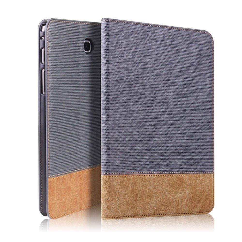 Folio Leather Stand Cover Case for Samsung Galaxy Tab A 9.7" T550/ P550 Gray