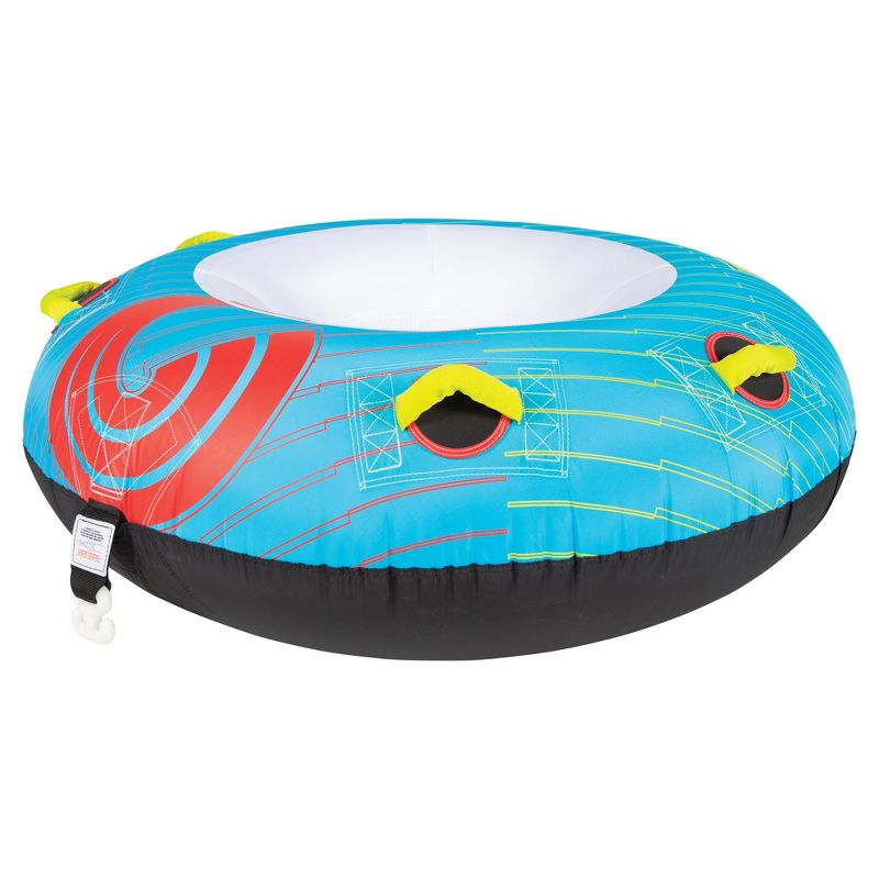 CWB Connelly Big O 56 Inch Classic Donut 1 Person Inflatable Boat Lake Swimming Towable Water Inner Tubing Tube, Blue