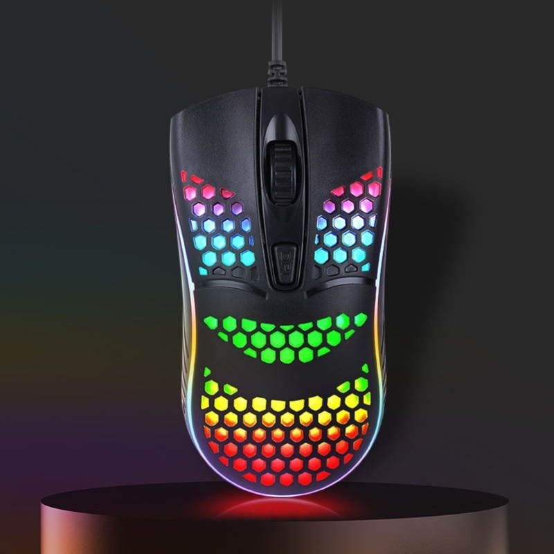 Lightweight Colourful Breathing Light Home Office Computer Wired Gaming Mouse