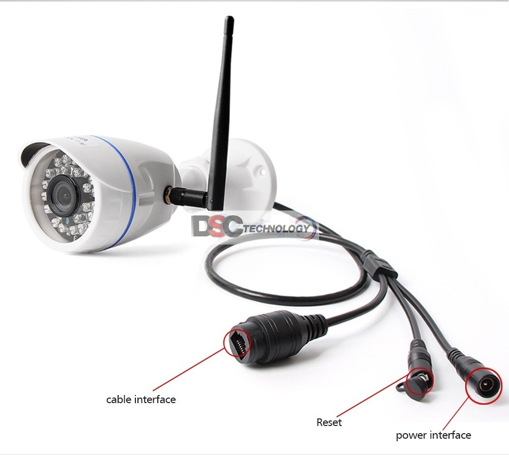 WiFi Camera Outdoor, 720P HD Night Vision IP Cameras, Motion Detection Security Camera, Remote View Waterproof Bullet Cameras for Indoor Outside