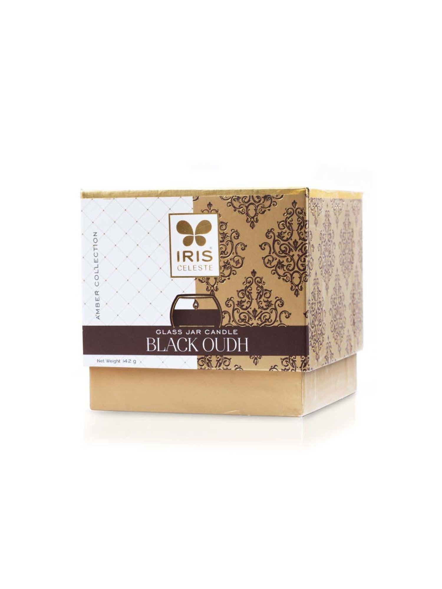 IRIS Amber Collection Orange Celeste Matka Black Oudh Fragrance Candle