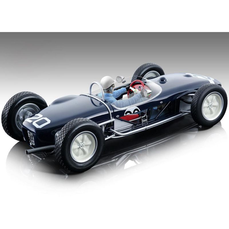 Lotus 18 #20 Stirling Moss Winner Championship F1 Monaco GP (1961) w/Driver Figurine Ltd Ed 310 pcs 1/18 Model Car by Tecnomodel