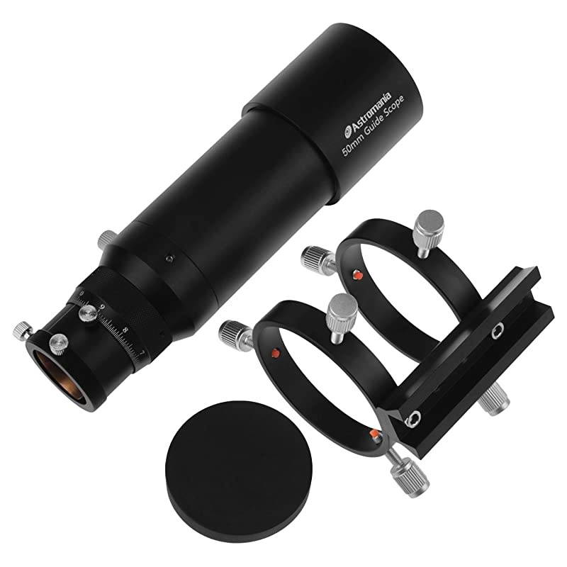 50mm Compact Deluxe Finder Guidescope Kit with 125 Double Helical Focuser Guiding with The MiniGuide Scope So Astrophotography is Easier and Less Equipment