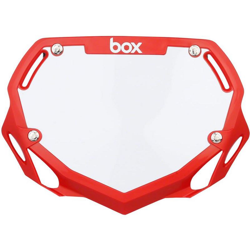 BOX Two BMX Number Plate Red Small