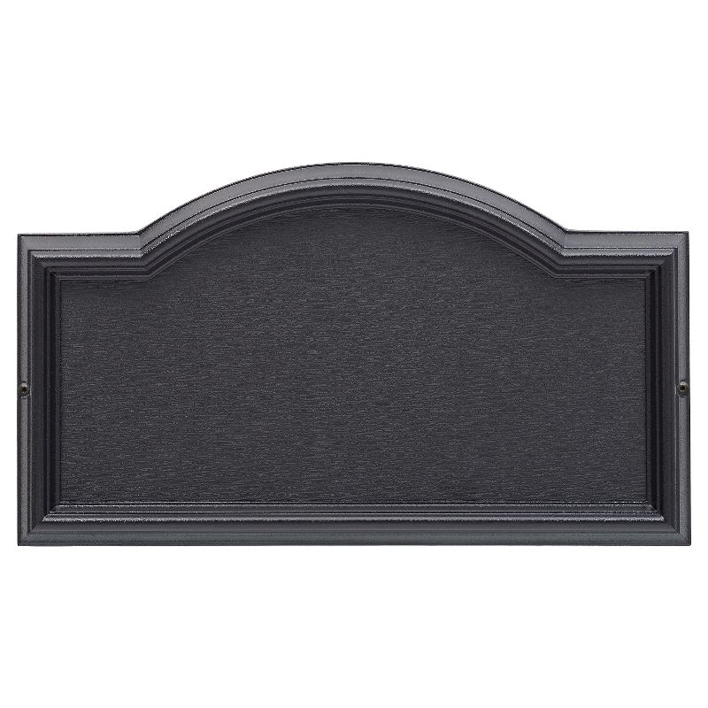 Design-it Metal 4 Arch 17" Plaque - Black - Whitehall Products