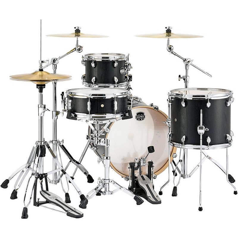 Mapex Mapex Mars Series 4-Piece Bop Shell Pack with 18" Bass Drum Nightwood Chrome