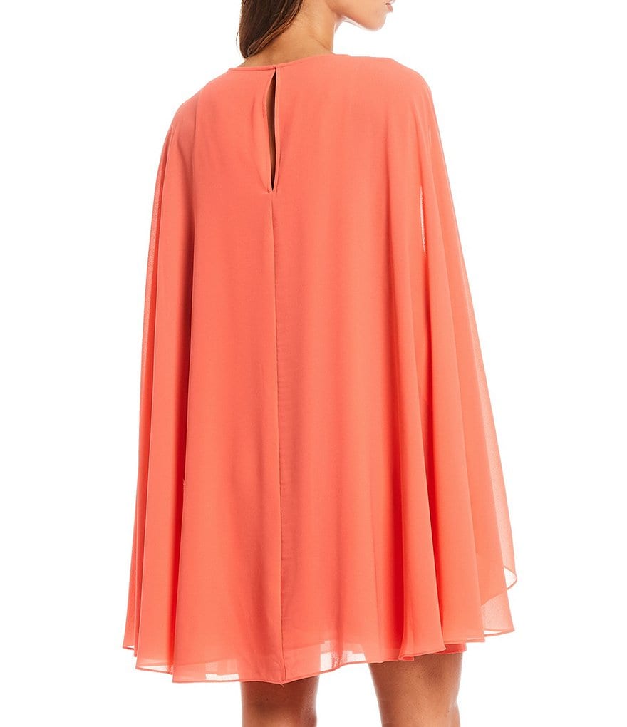 Alex Evenings Illusion Sleeve Embroidered V-Neck A-Line Midi Dress