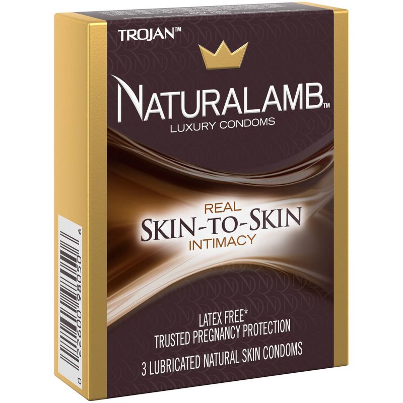 Trojan Naturalamb Latex Free Lubricated Condoms - 3ct
