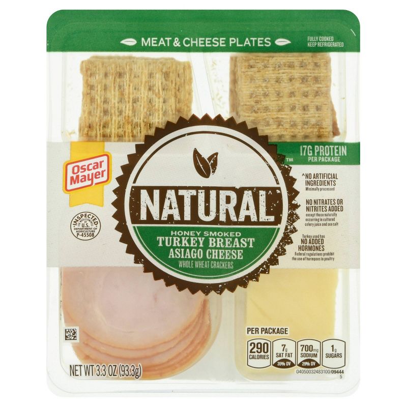 Oscar Mayer Natural Plate - Turkey and Asiago Cheese - 3.3oz