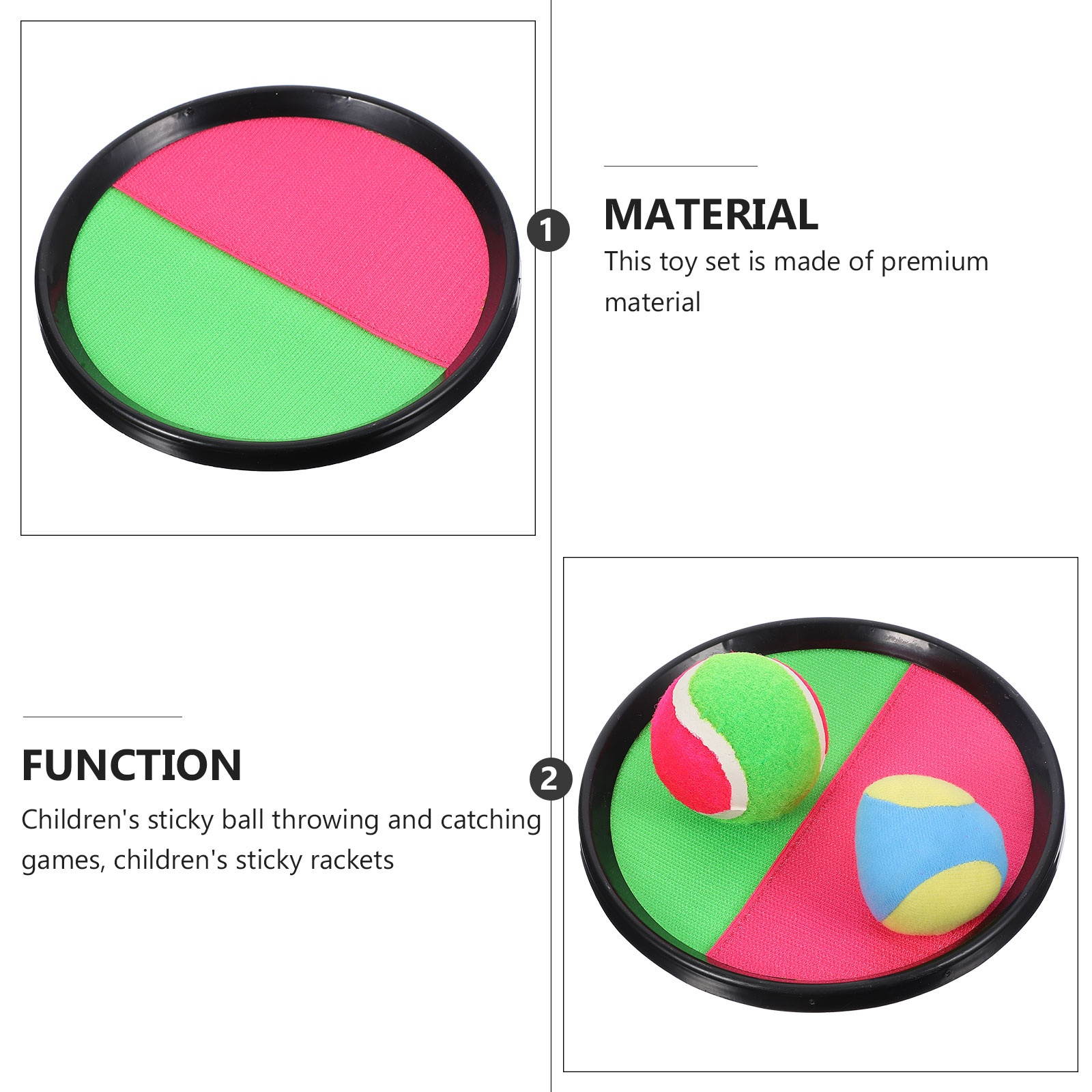 1 Set Outdoor Interesting Classic Funny Toss and Catch Game Toss and Catch Ball Game