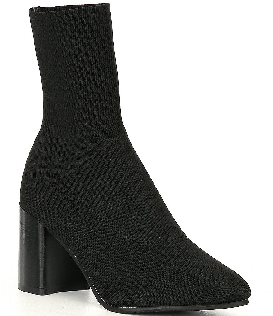 Blondo Sassy Stretch Knit Waterproof Block Heel Sock Booties