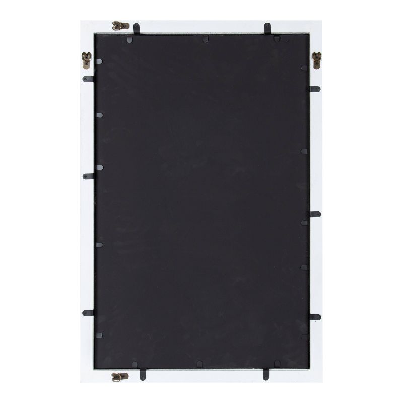 24" x 36" Audubon Rectangle Wall Mirror White - Kate & Laurel All Things Decor