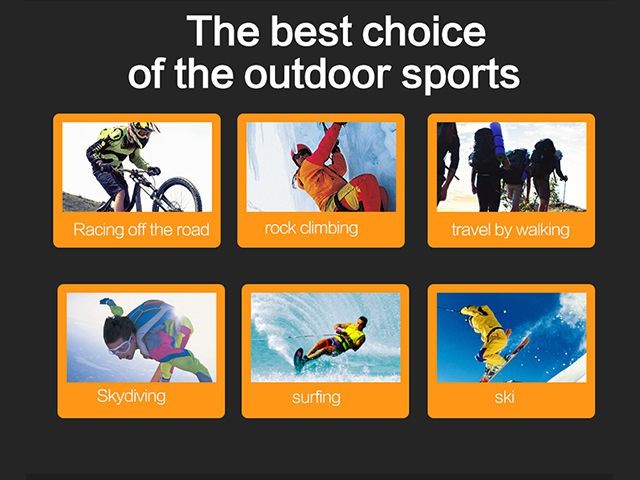 New Action Sports Mini Camera Ultra HD 4K WiFi Camcorder 1080P/60fps 2inch LCD 170 Degrees Helmet Cam 50M Waterproof Biker Video Camera Rose Red Color