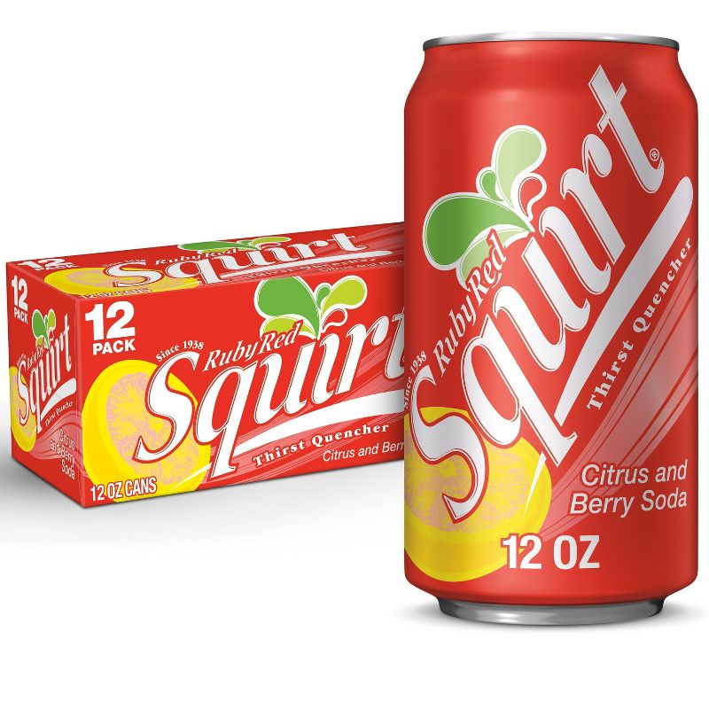 Squirt Ruby Red Soda - 12pk/12 fl oz Cans