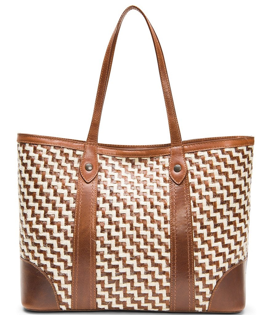 Frye Melissa Woven Shopper Tote Bag