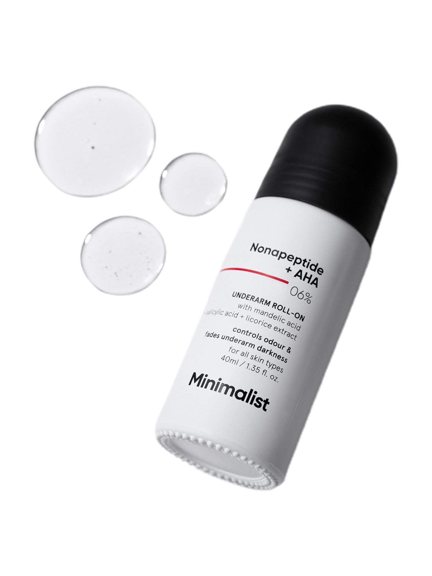 Minimalist Nonapeptide + AHA 06% Underarm Roll-On - 40 ml