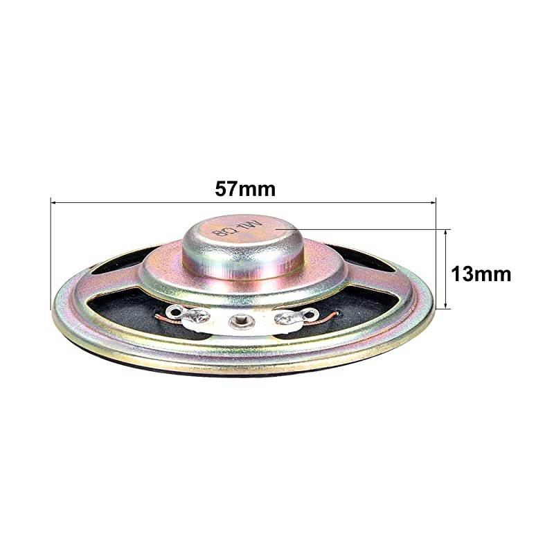 1W 8 Ohm DIY Speaker 57mm Round Shape Replacement Loudspeaker