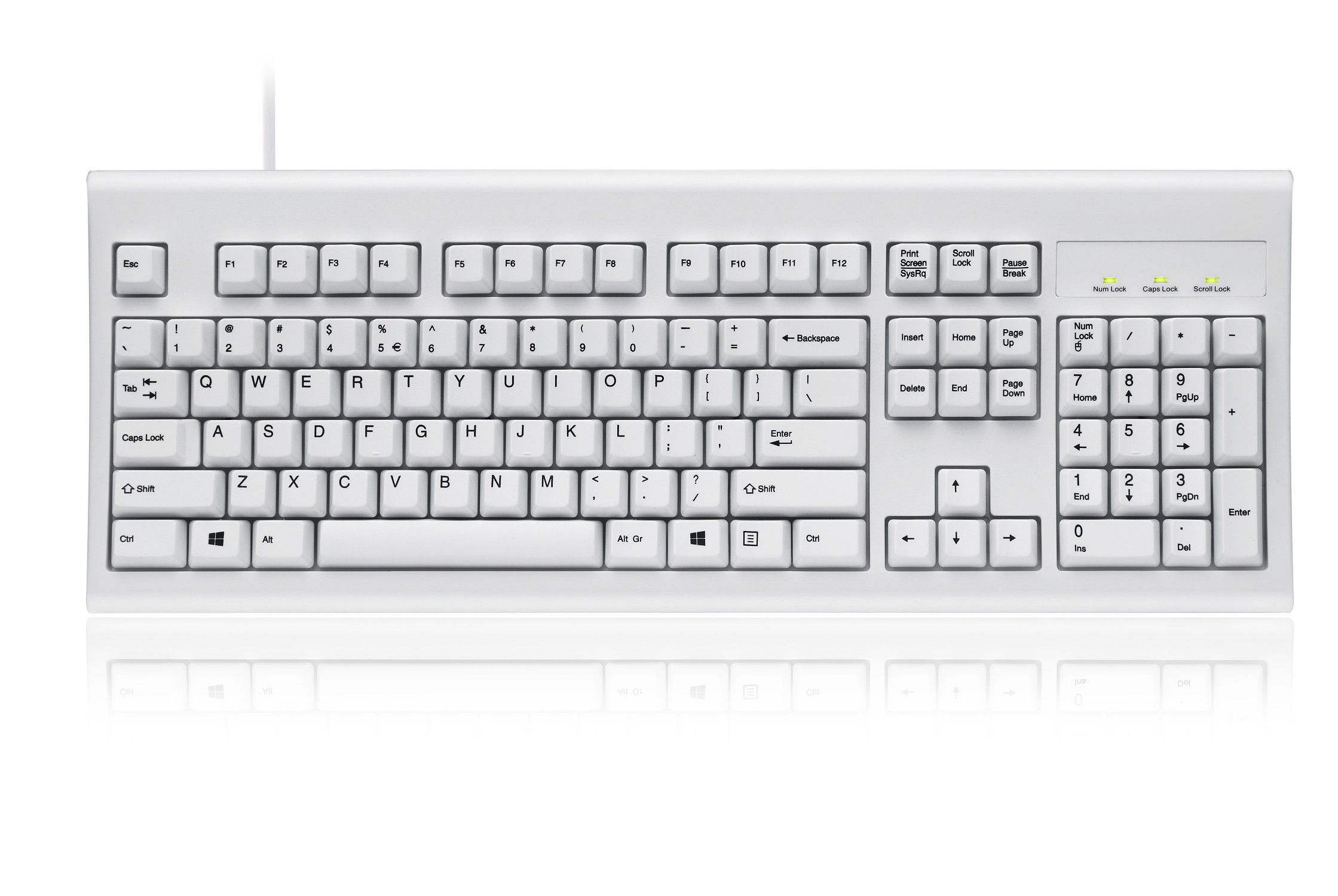 Perixx PERIBOARD-106 US, Wired USB Standard Keyboard, 104 Curve Keys Basic and Ergonomic Keyboard, Black, Full US Layout