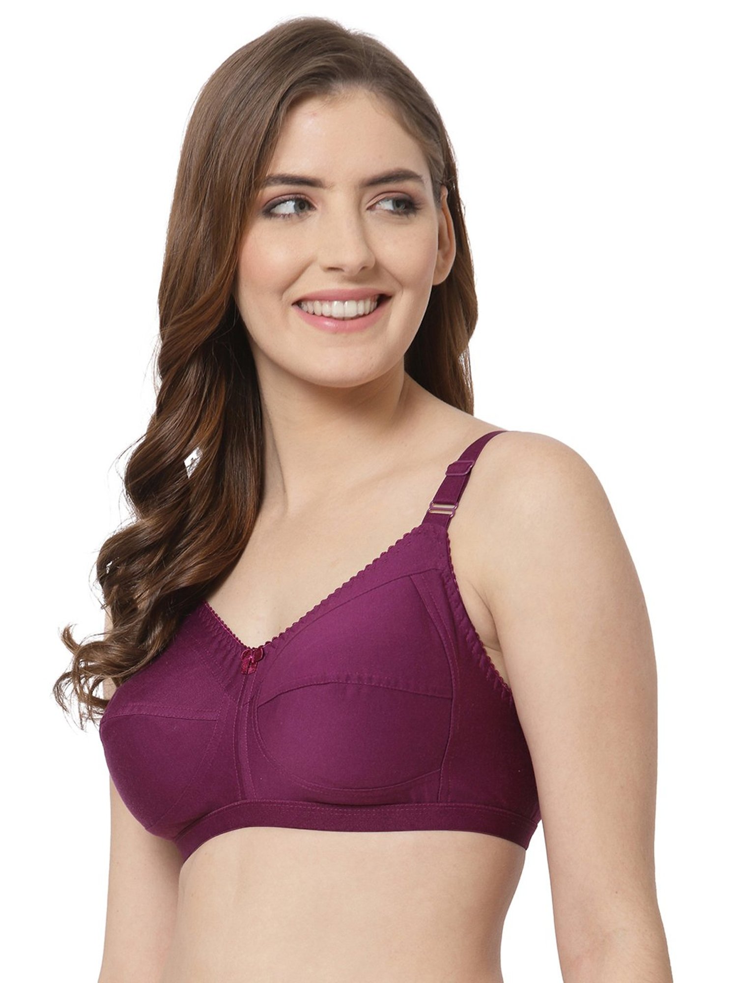 Cukoo Purple Full Coverage Non-Padded Everyday Bra