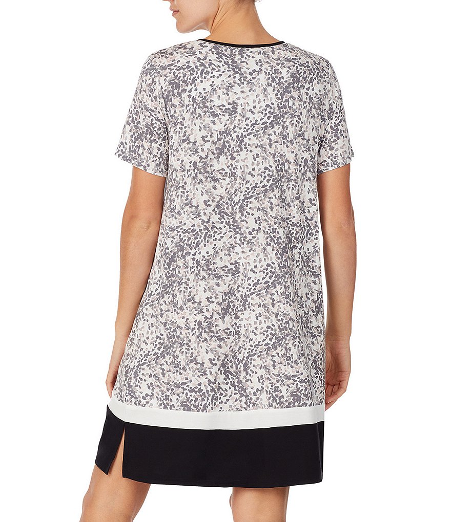Donna Karan Printed Knit Sleepshirt