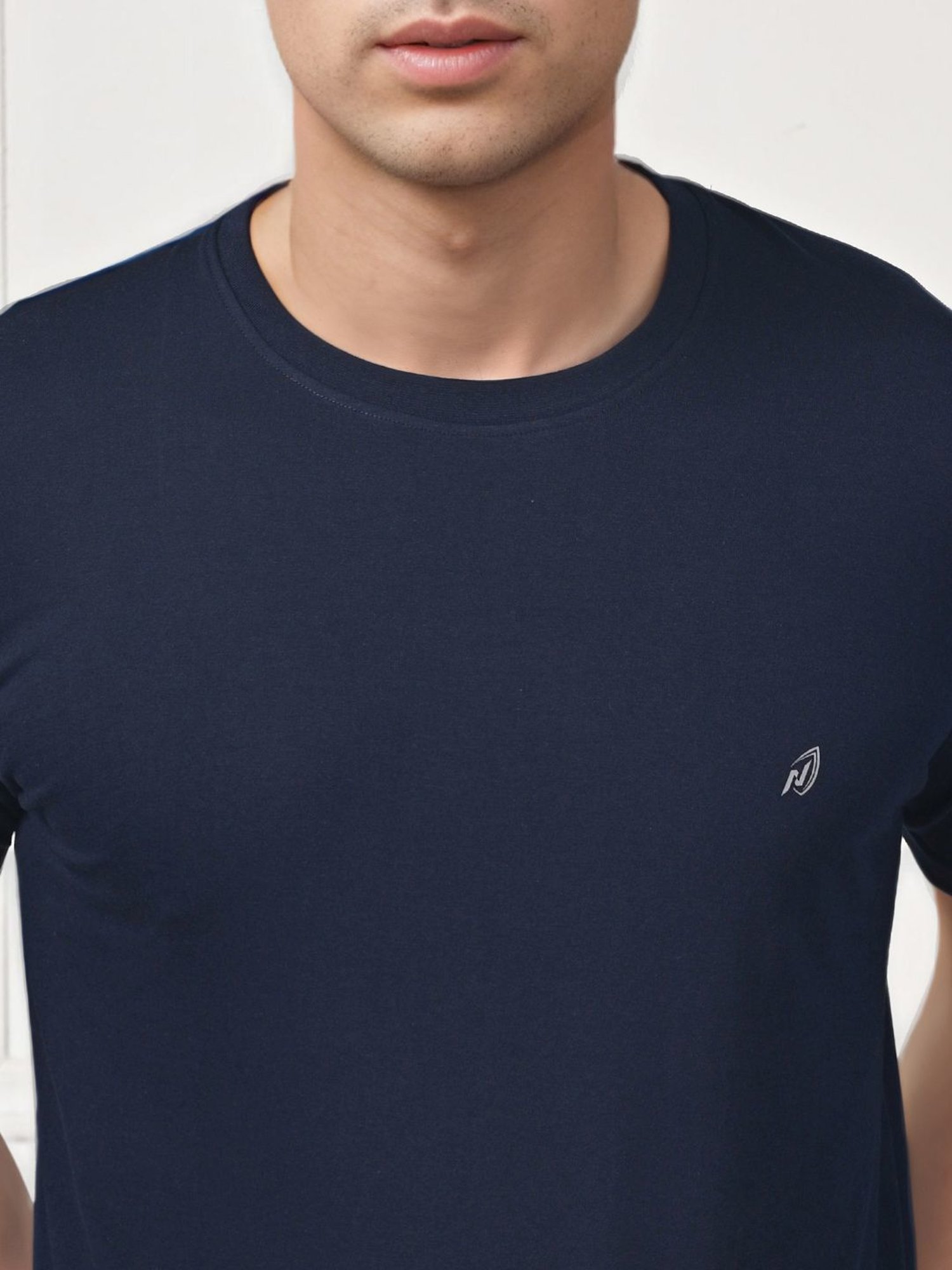 Lux Nitro Navy & Pista Regular Fit T-Shirt