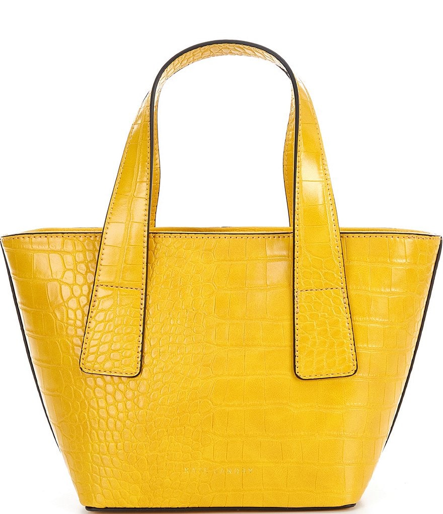 Kate Landry Croco Tab Satchel Bag
