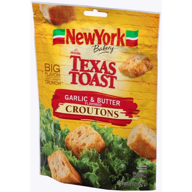 New York Bakery Texas Toast Garlic and Butter Flavored Croutons - 5oz