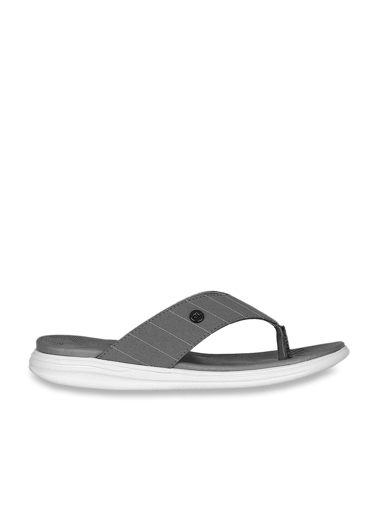 CL Sports by Carlton London Women's Grey Flip Flops