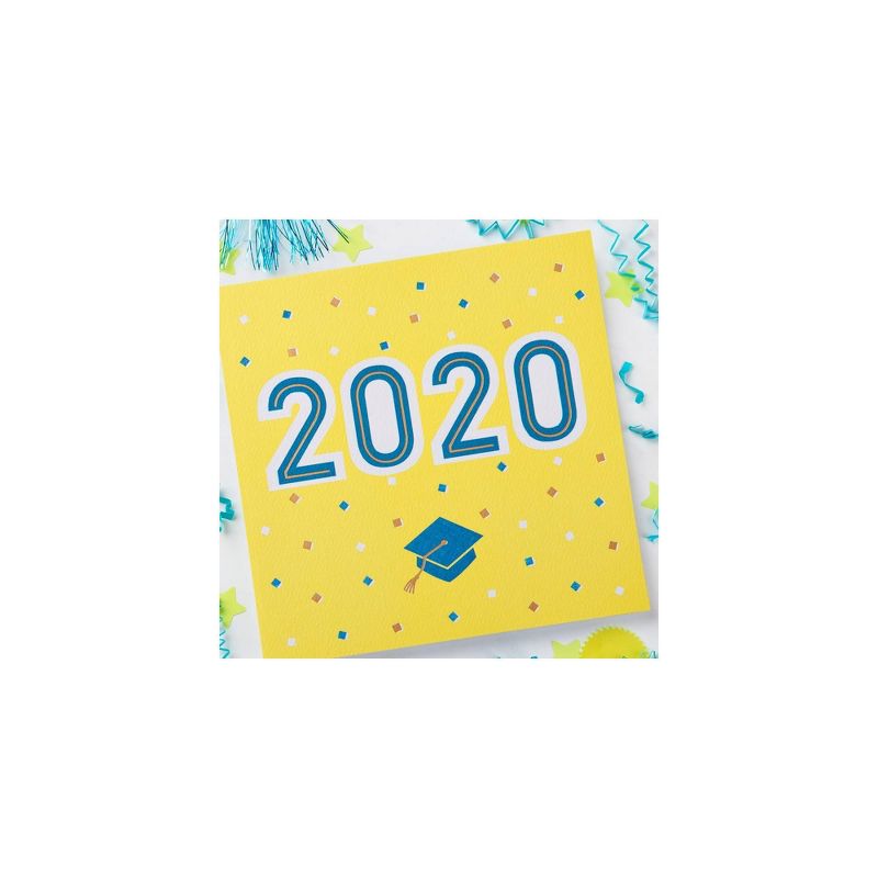 6ct "2020" Graduation Card Pack