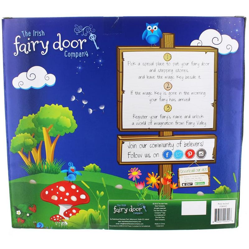 The Irish Door Company Irish Fairy Door Playset: Pink Door