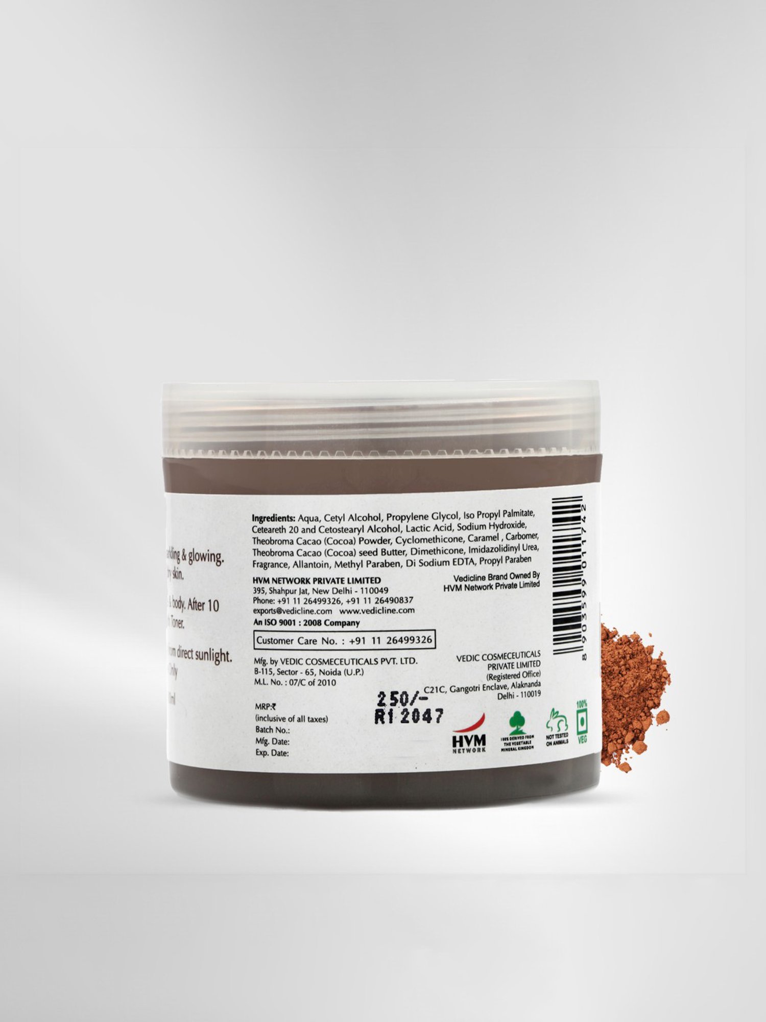 VEDIC LINE Choco Butter Scotch Cream Pack - 100 ml