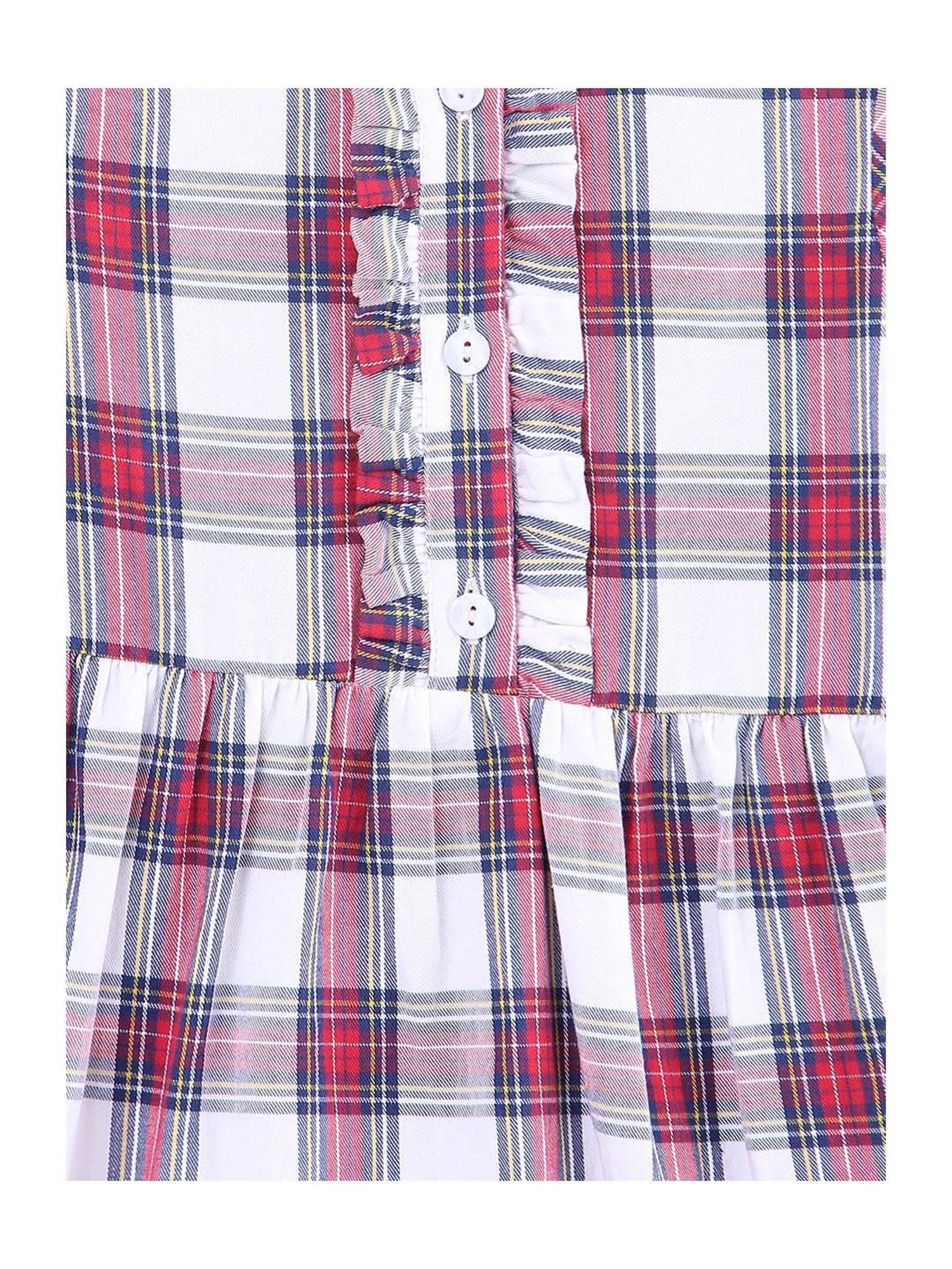 Beebay Kids Multicolor Cotton Plaid Pattern Dress