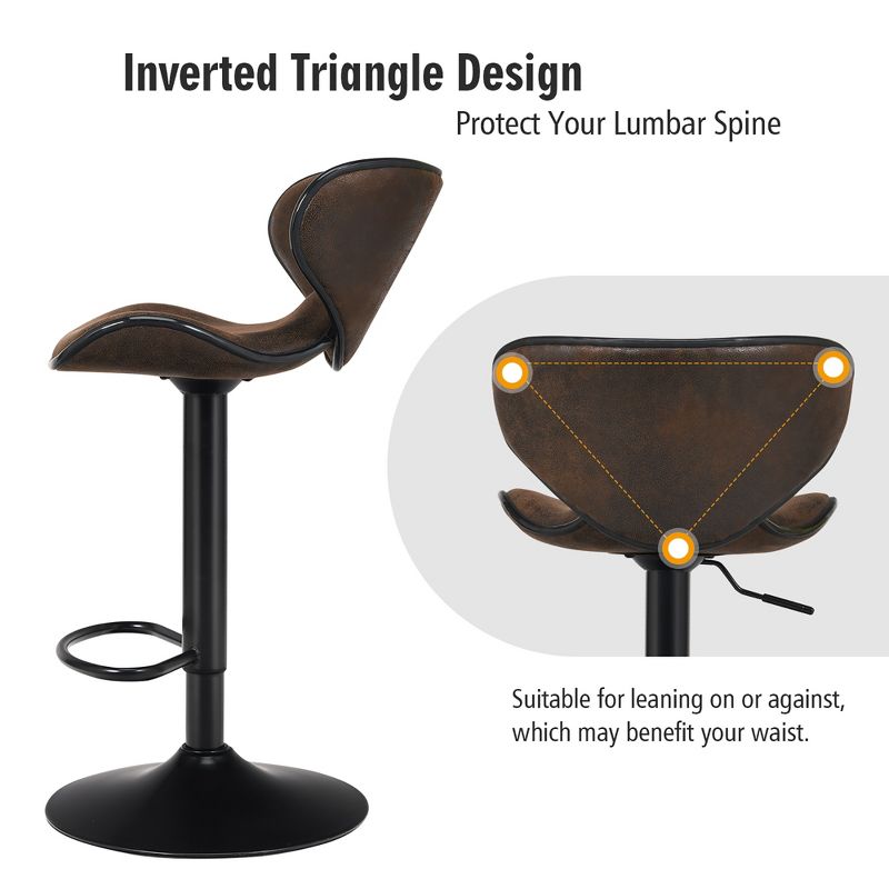 Ladder Barstool Seat Black - Riverstone Furniture Collection