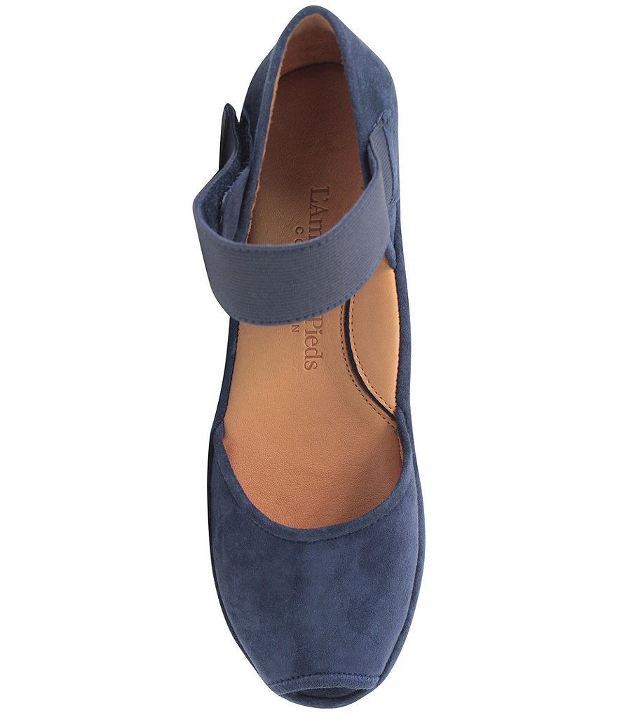 L'Amour Des Pieds Amadour Suede Flatform Sandals