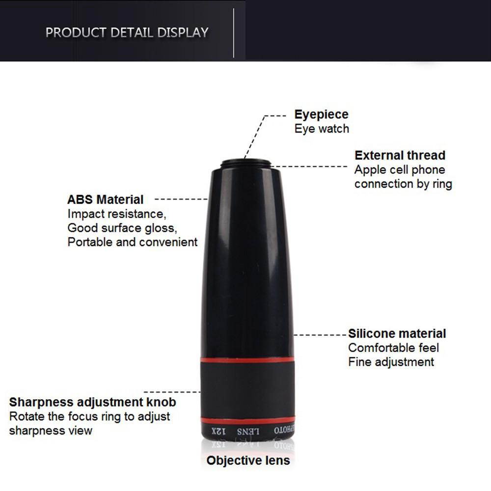 Phone camera telescope HD high-powered night vision binoculars telescope 1000 concert shipping  BLUE + STAND