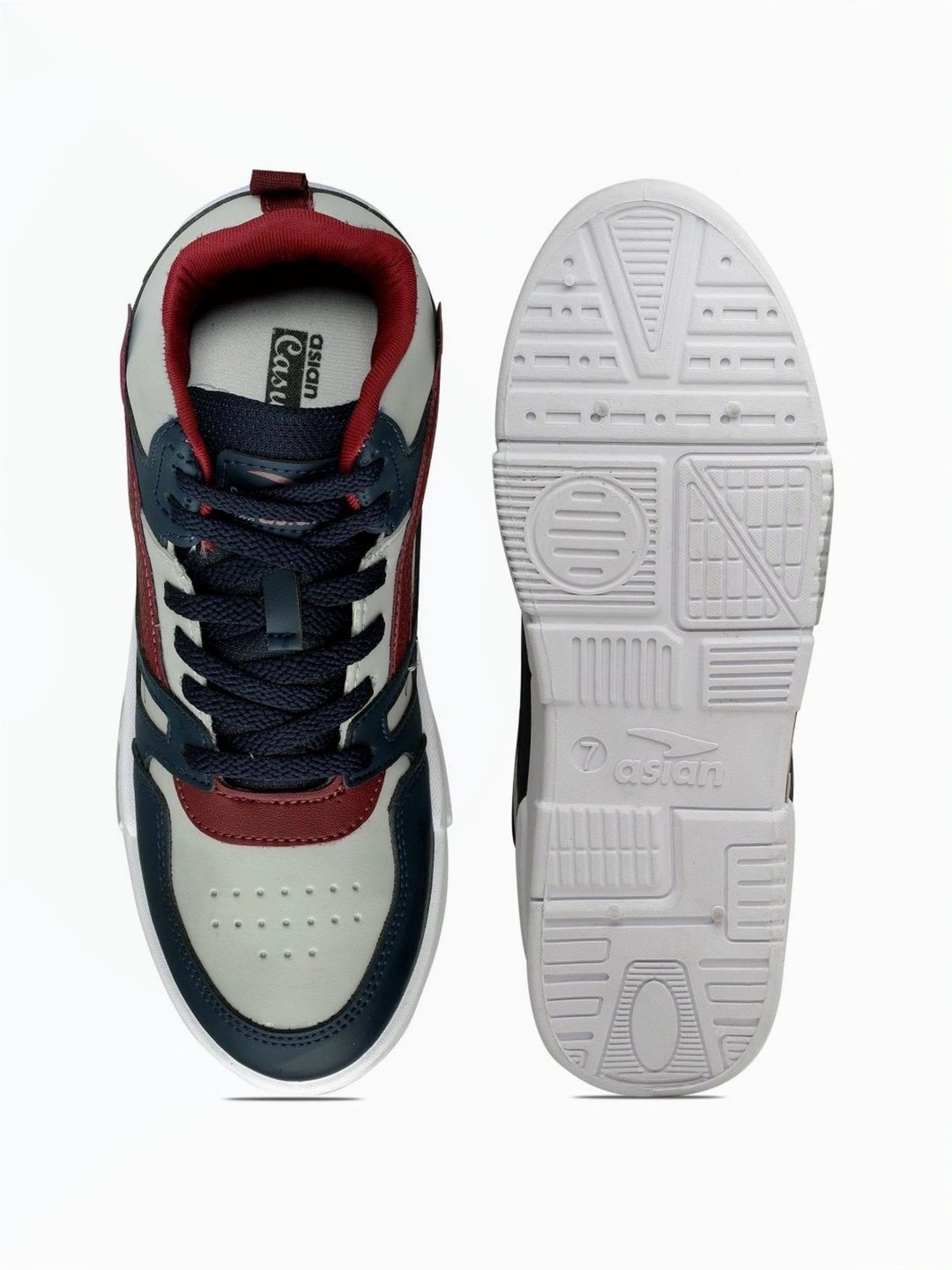 Asian Men's Multicolor Ankle High Sneakers