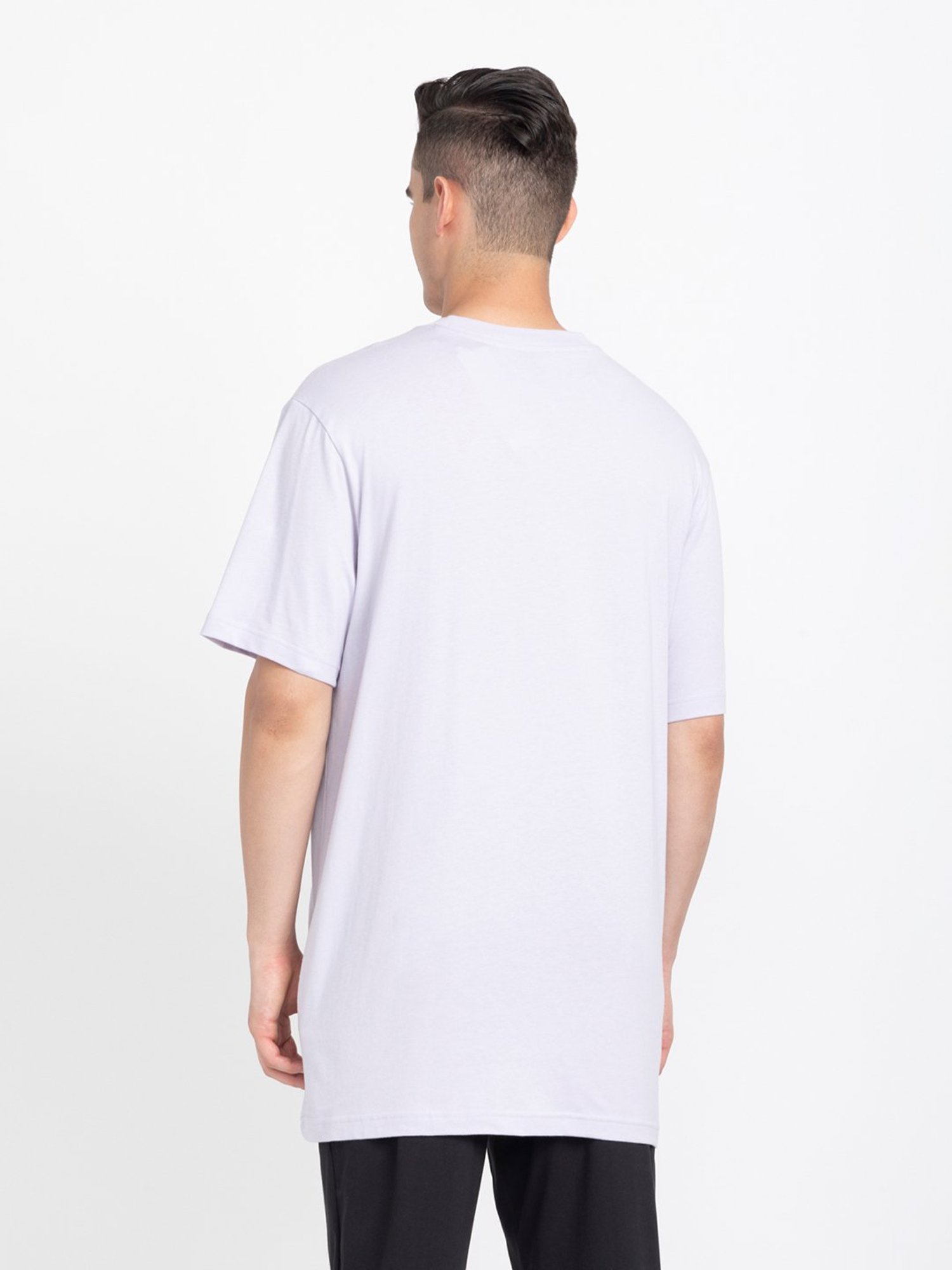 adidas Light Purple Loose Fit Future Icons Cotton Crew T-Shirt