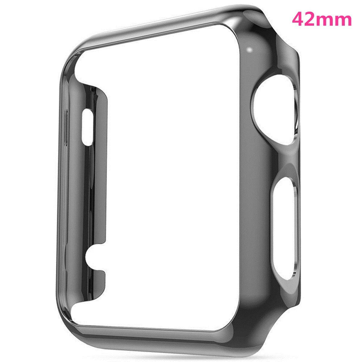 38mm 42mm Protector Screen Protector Cover Case For Apple Watch iWatch Series 2 #42mm - Black