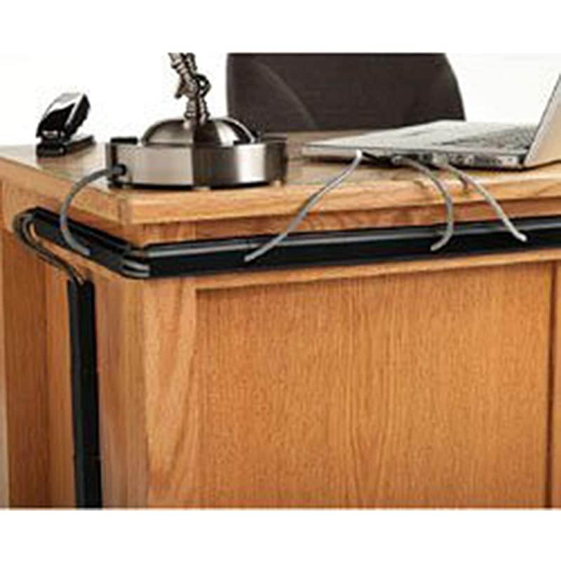 Large J Channel Cable Raceway Self Adhesive Desk Cord Organizer and Wire Manager Beige 48 4 Feet 6 Pack