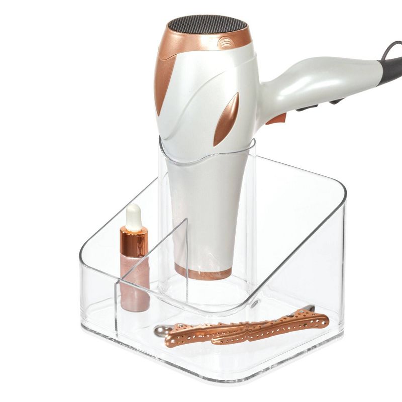 Clarity Counter Top Hair Dryer Holder Clear - iDESIGN