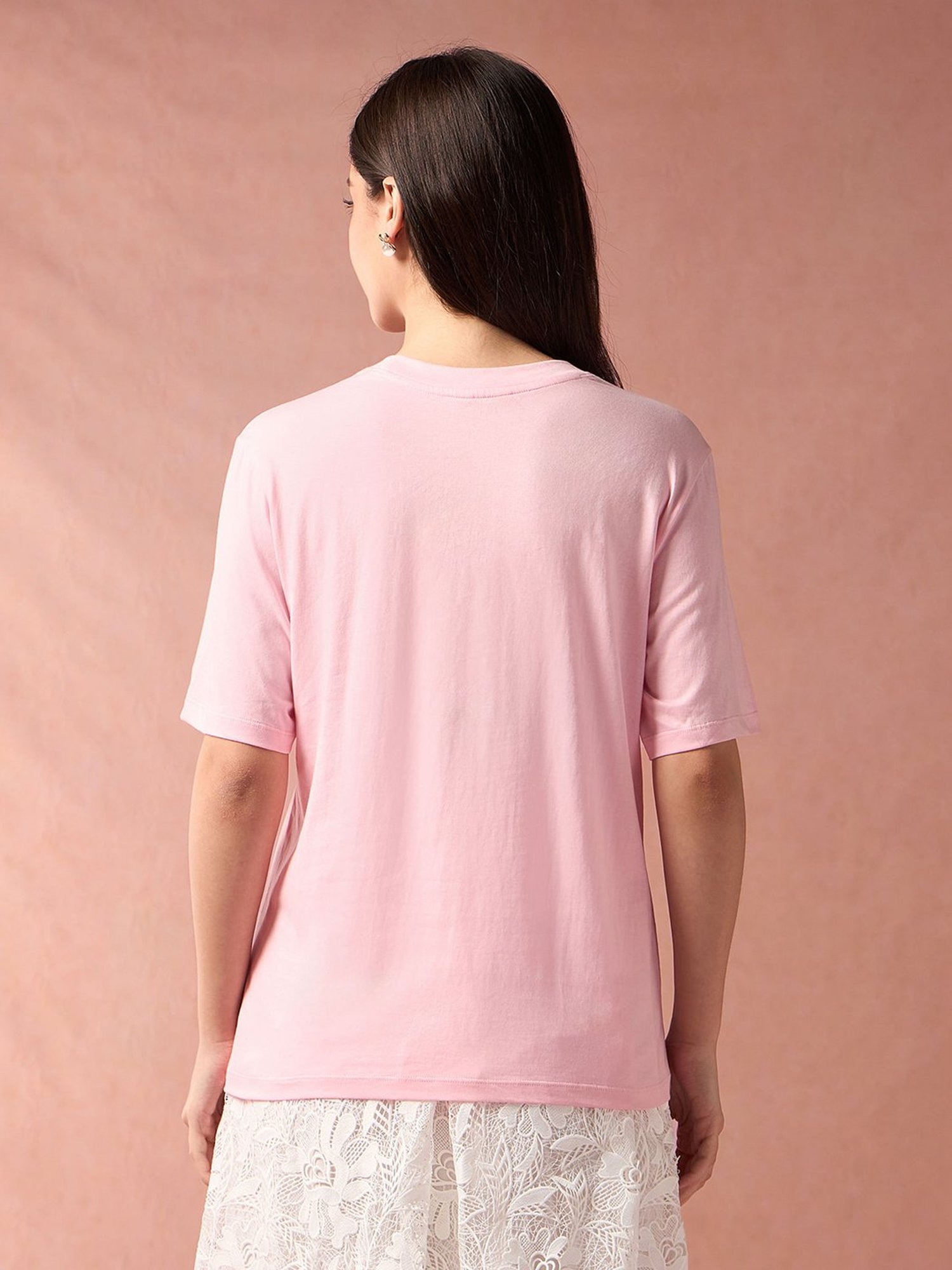 U.S. Polo Assn. Pink Graphic Print T-Shirt