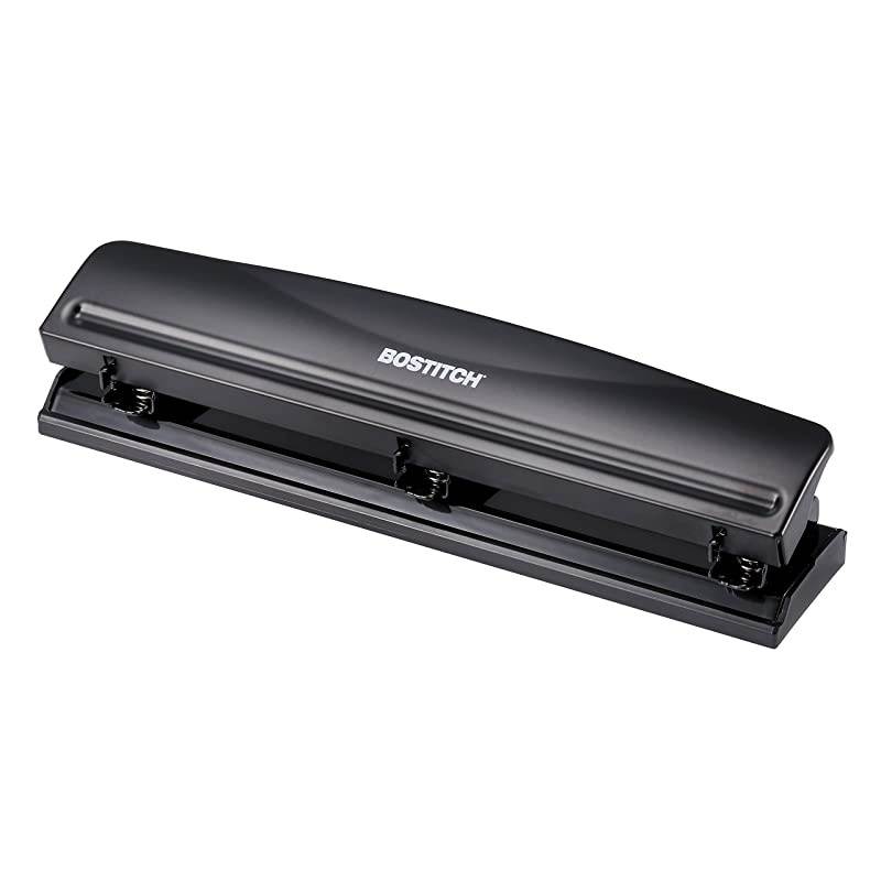 3 Hole Punch 12 Sheets Black KTHP12BLK