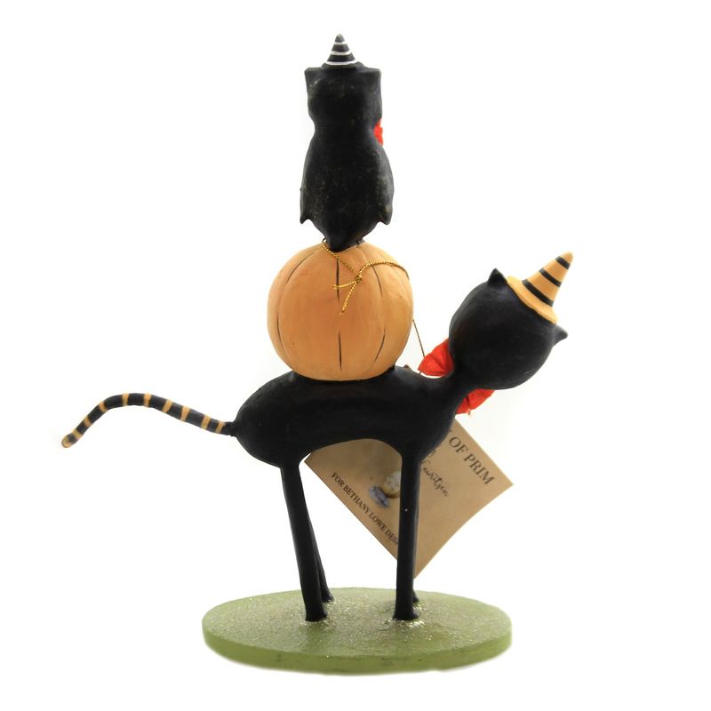 Halloween 8.5" Kitten Around Pumpkin Owl  -  Decorative Figurines