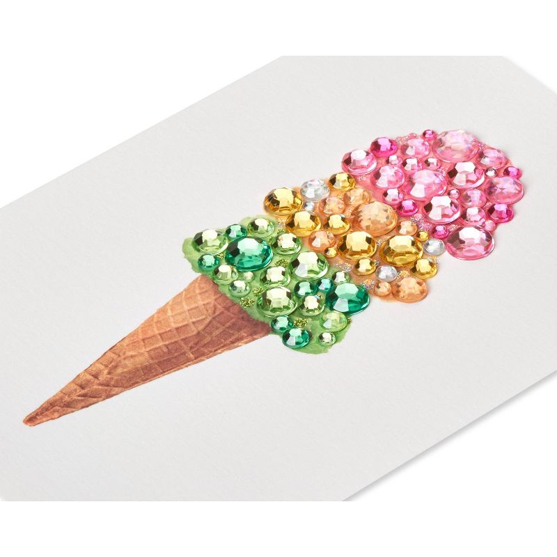 Gem Ice Cream Cone Card - PAPYRUS